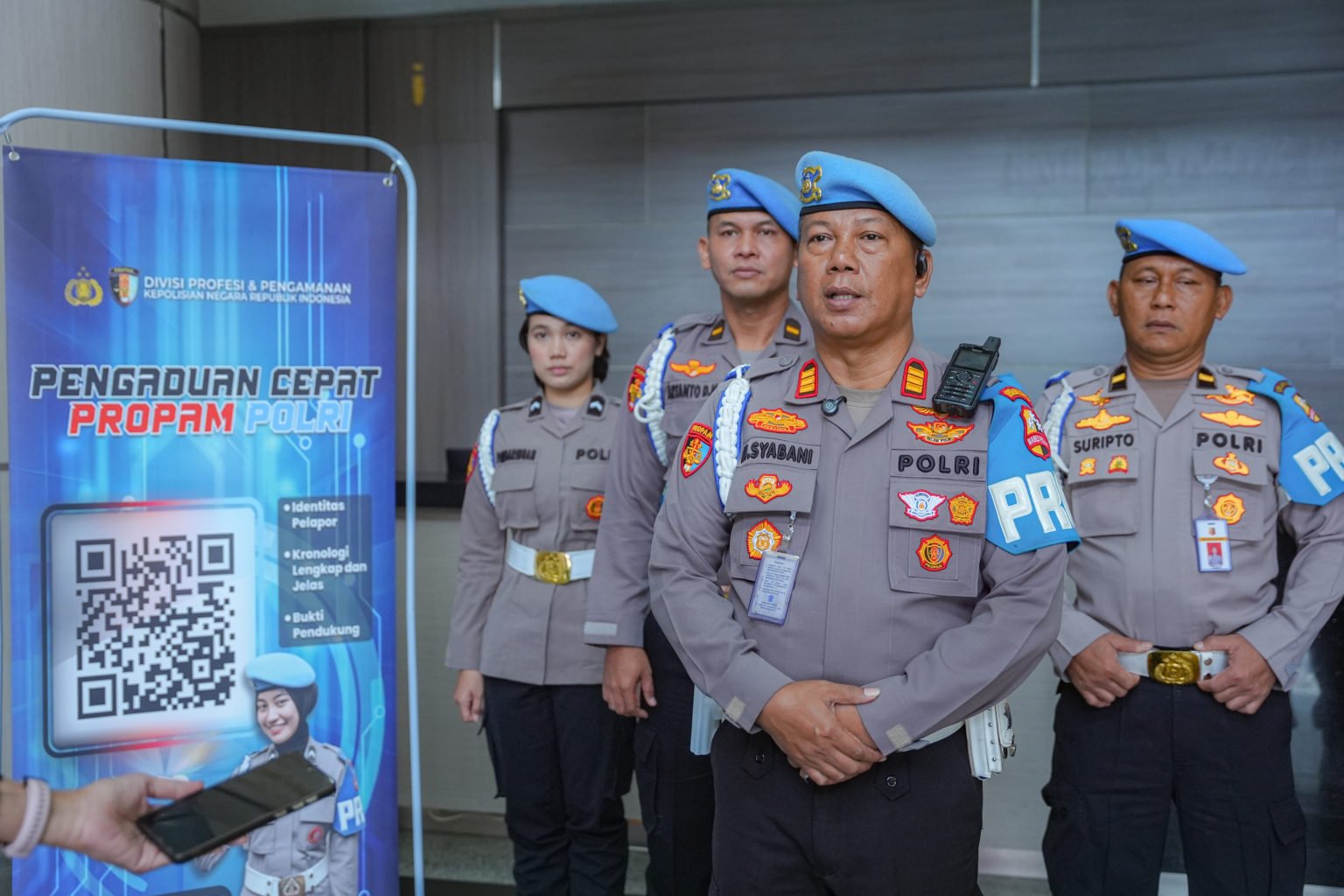 Korlantas Polri Gandeng Div Propam Sosialisasikan Fitur Pengaduan QR Code untuk Publik