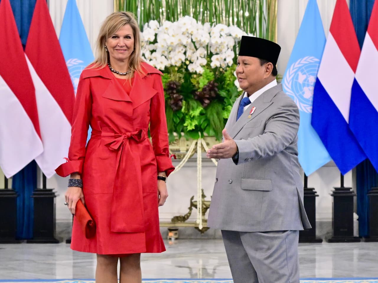Presiden Prabowo Terima Kunjungan Ratu Máxima di Istana Merdeka