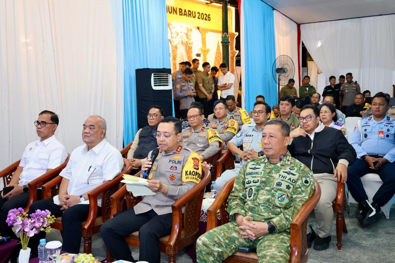 Jasa Raharja Kanwil DIY Hadiri Pantauan Sitkamtibmas Tahun Baru 2026 oleh Kapolri di Pos Pam Teteg Malioboro
