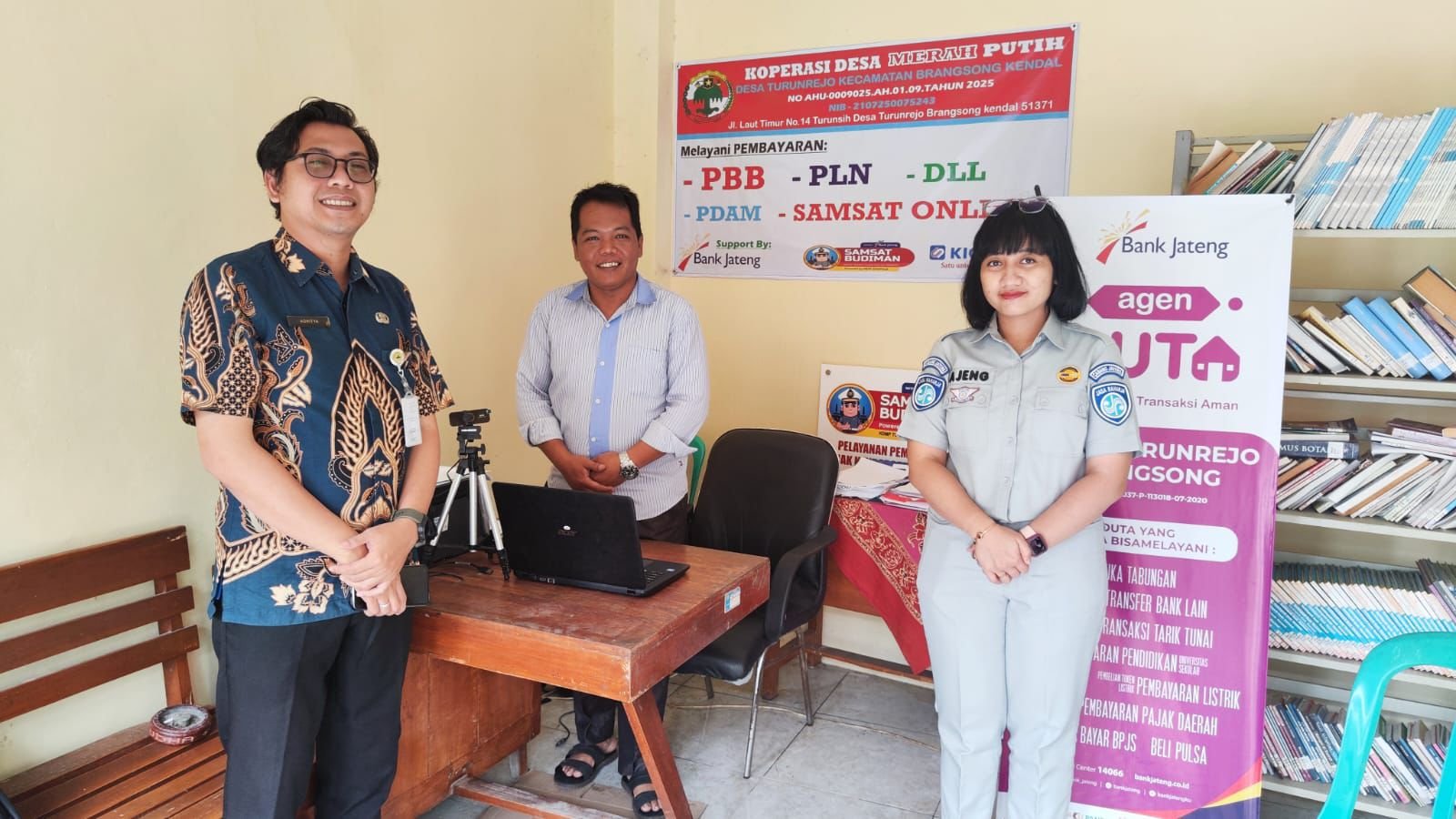 Dekatkan Layanan ke Desa, Jasa Raharja Kendal dan Samsat Kendal Optimalkan Peran KDMP Turunrejo