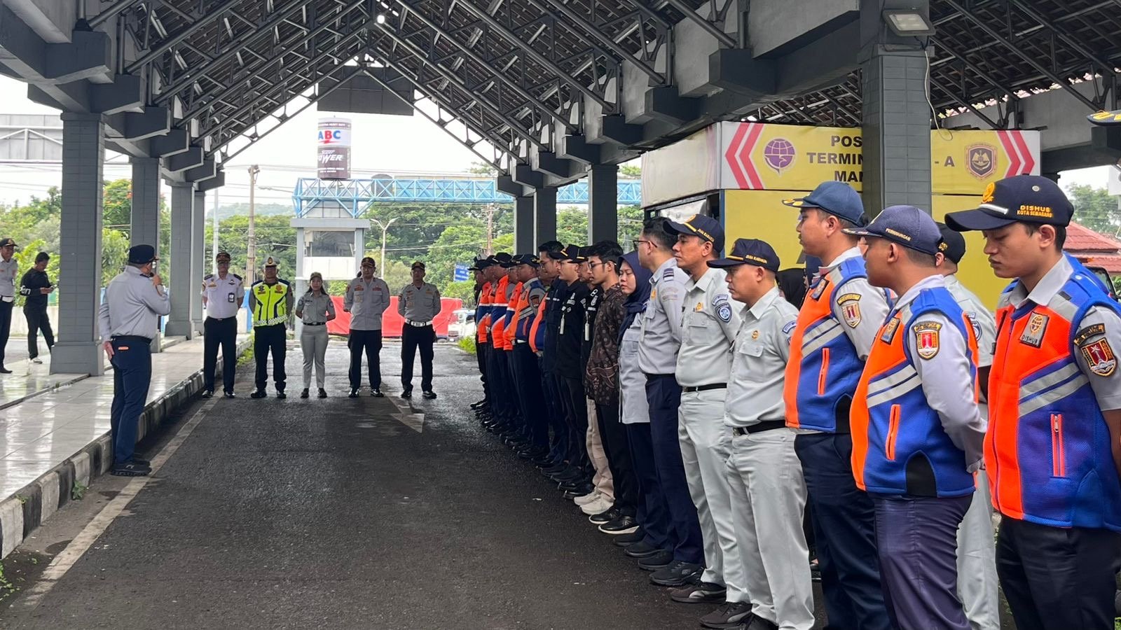 PT. Jasa Raharja Cabang Semarang Gelar Ramp Check di Terminal Tipe A Mangkang