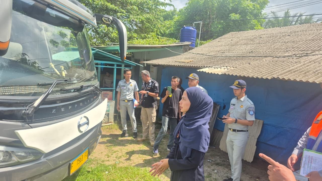 Ramp Check Terpadu di Pantai Pasir Putih Ciparay anyer, Wujud Optimalisasi Keselamatan Angkutan Lebaran 2026