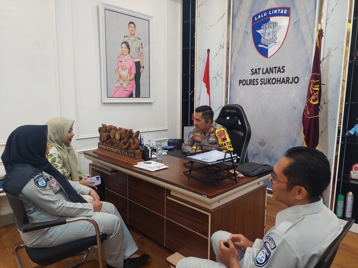 Perkuat Sinergi Penanganan Laka Lantas, PT Jasa Raharja Cabang Sukoharjo Intensifkan Koordinasi dengan Satlantas Polres Sukoharjo