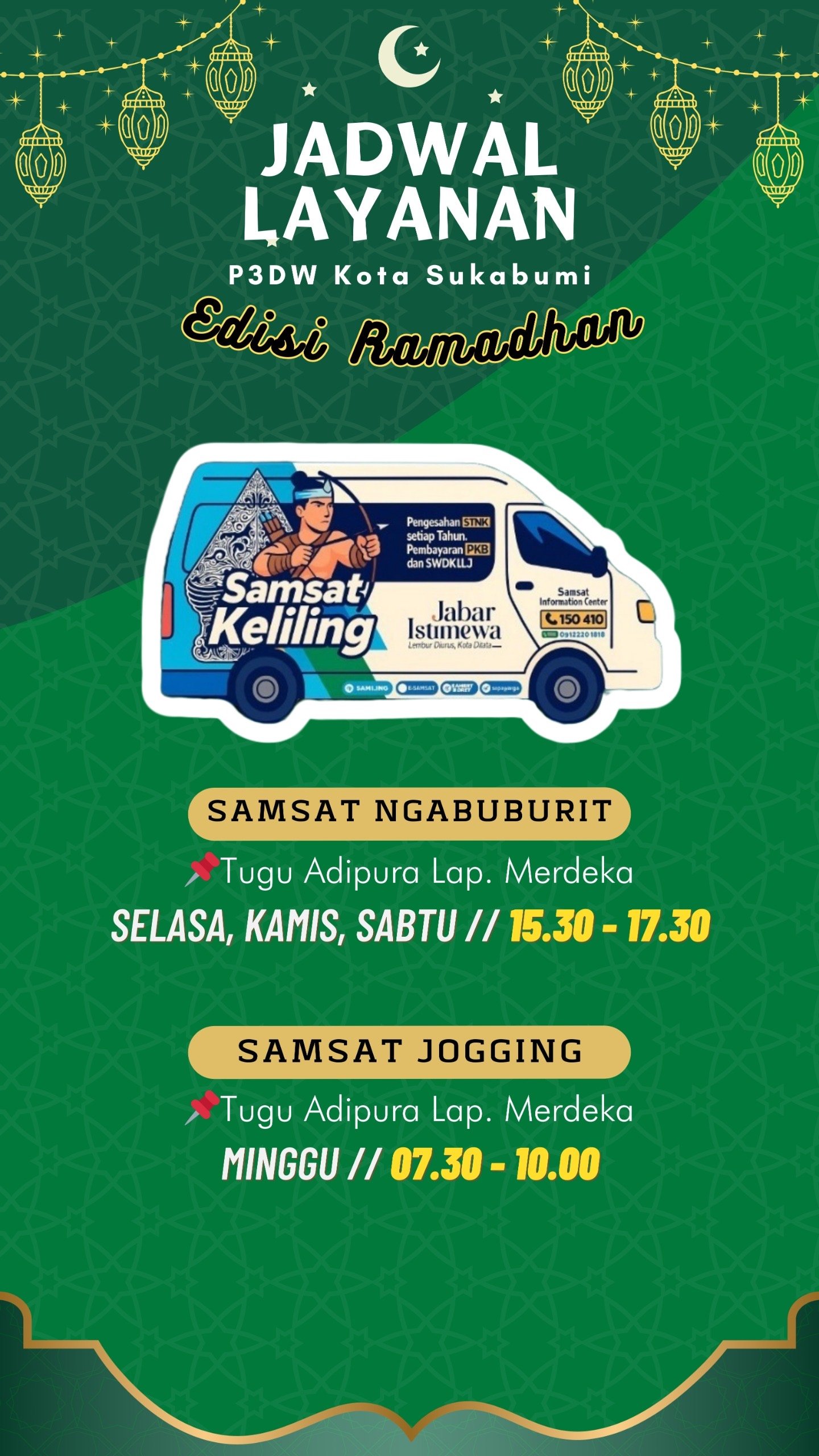 Melayani Sepenuh Hati, Bulan Ramadhan 2026 Samsat Kota Sukabumi Hadir Lebih Dekat