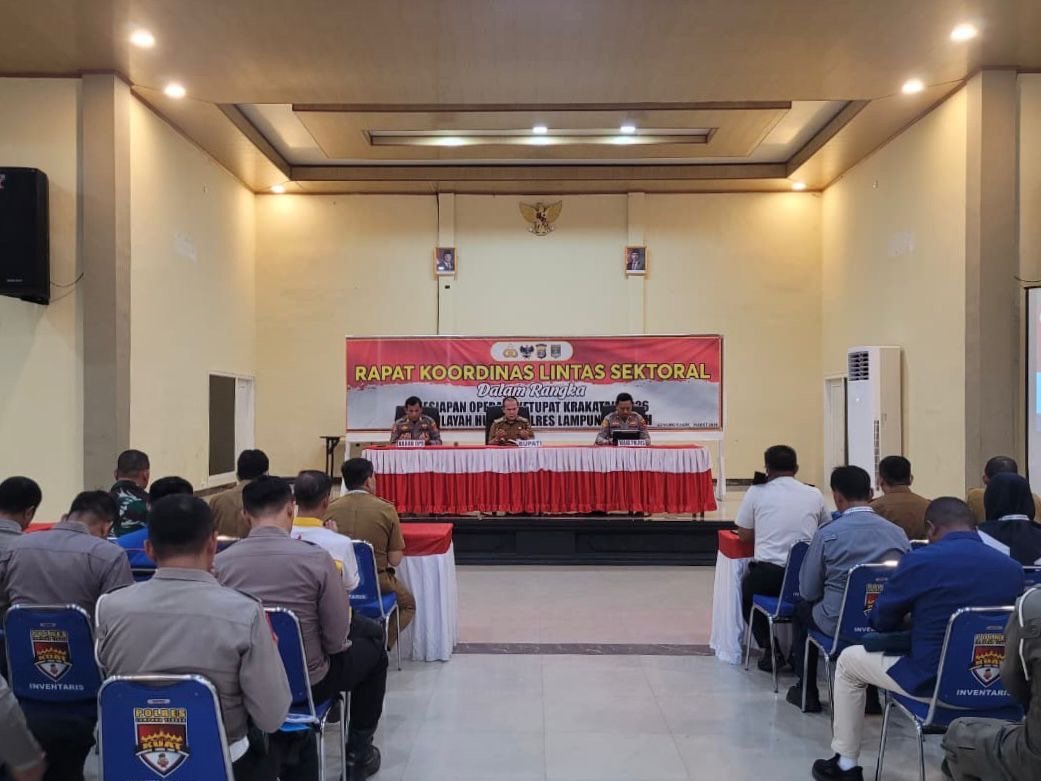 PJJR Samsat Gunung Sugih Hadiri Rapat Persiapan Operasi Ketupat Krakatau 2026 di Polres Lampung Tengah