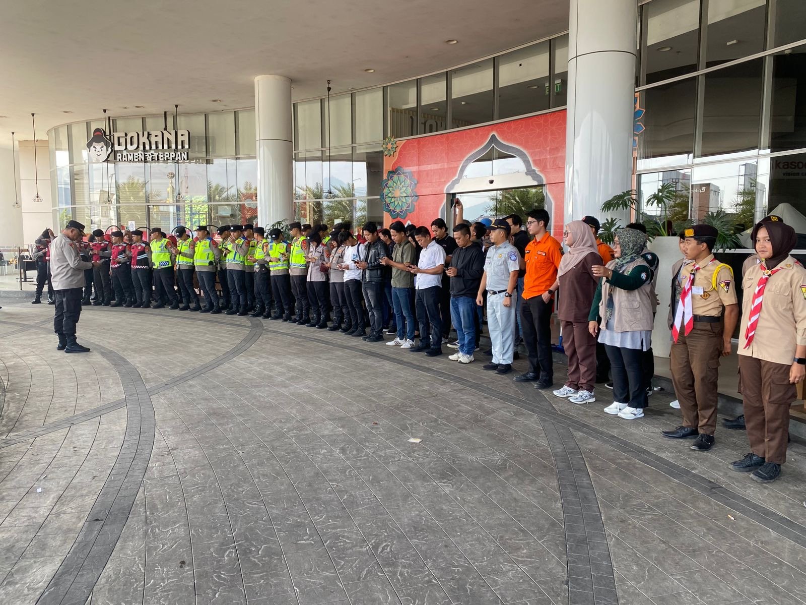 Jasa Raharja Cabang Sukabumi Apel Pagi Bersama Stakeholder di Posyanter Tugu Gentur