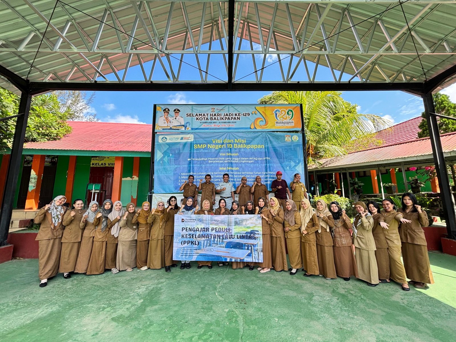 Tingkatkan Kesadaran Keselamatan Berkendara di Kalangan Pelajar, Jasa Raharja Lakukan PPKL di SMP Negeri 19 Kec Lamaru Balikpapan