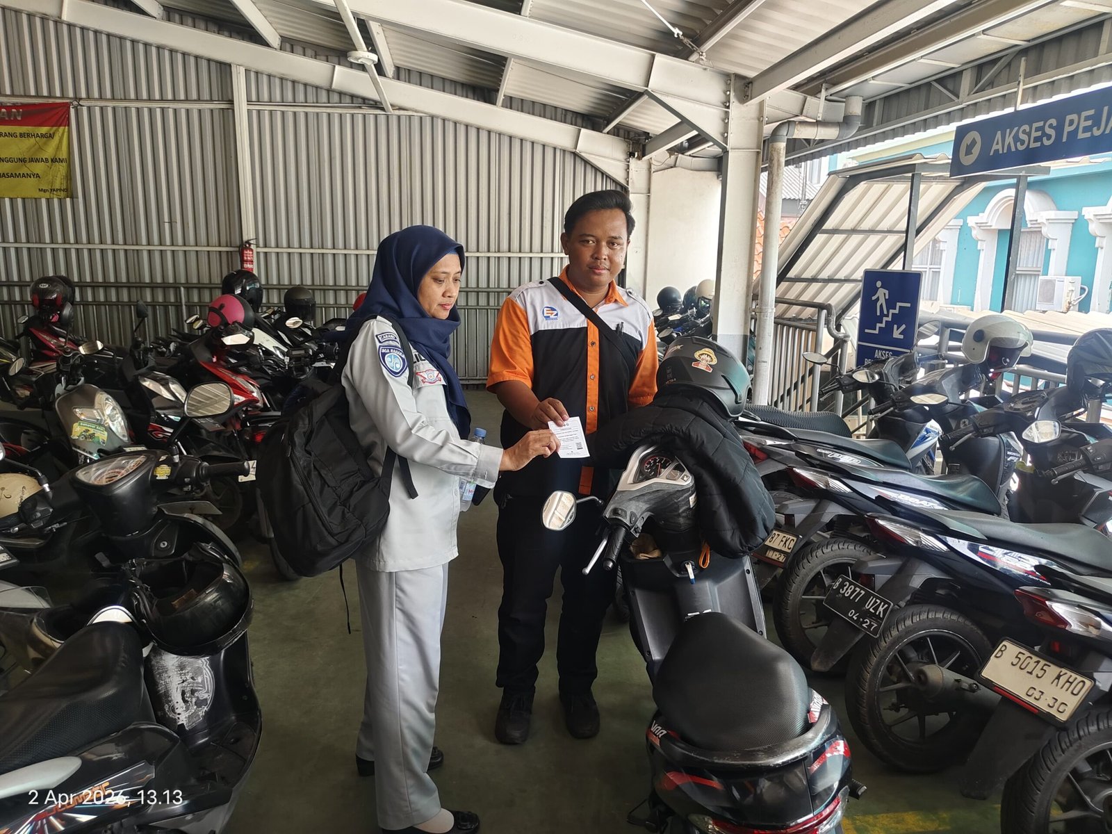 Jasa Raharja Bekasi Melaksanakan Pendataan Kendaraan Bersama Mitra Terkait