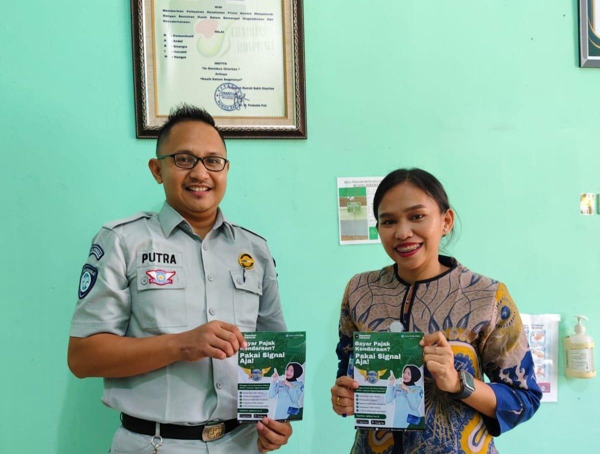 Jasa Raharja Bengkulu Kenalkan Aplikasi SIGNAL di Charitas Hospital, Dorong Layanan Pajak Kendaraan Lebih Praktis
