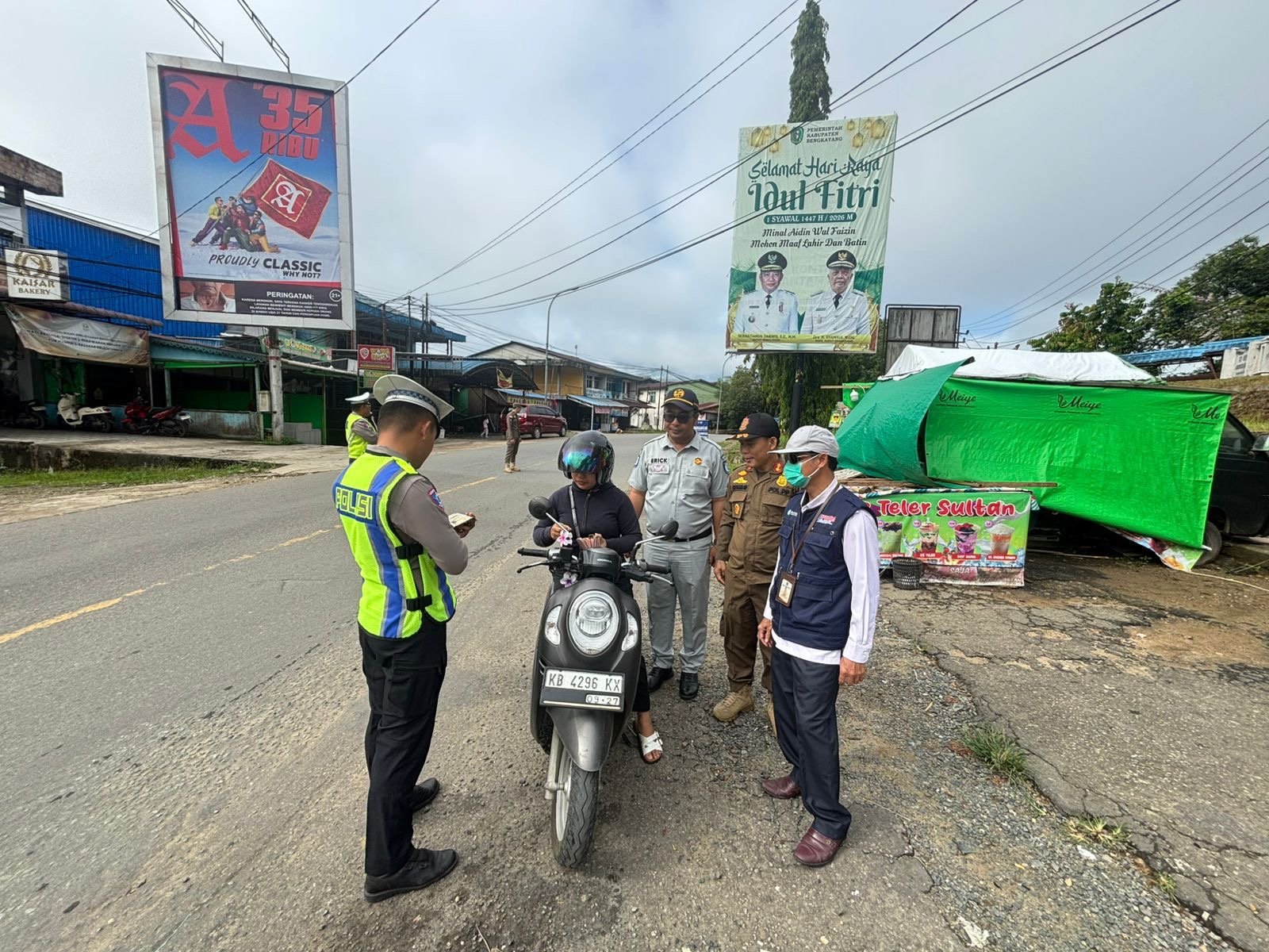 Jasa Raharja Bengkayang Tergabung Dalam Kegiatan Operasi Gabungan untuk Tingkatkan Kepatuhan Pajak Kendaraan dan Tertib Berlalu Lintas