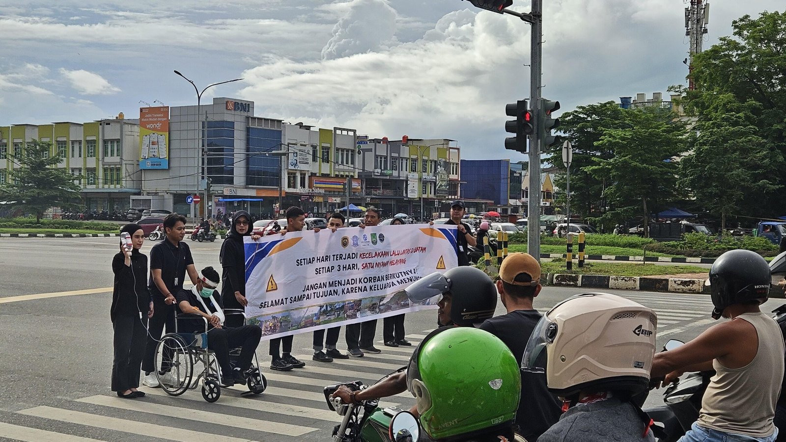 Tekan Angka Kecelakaan Wilayah Sekupang, Jasa Raharja Kepri LaksanakanSafety Campaign On The Black Spot di Jl. Gajah Mada Simpang Vitka Batam
