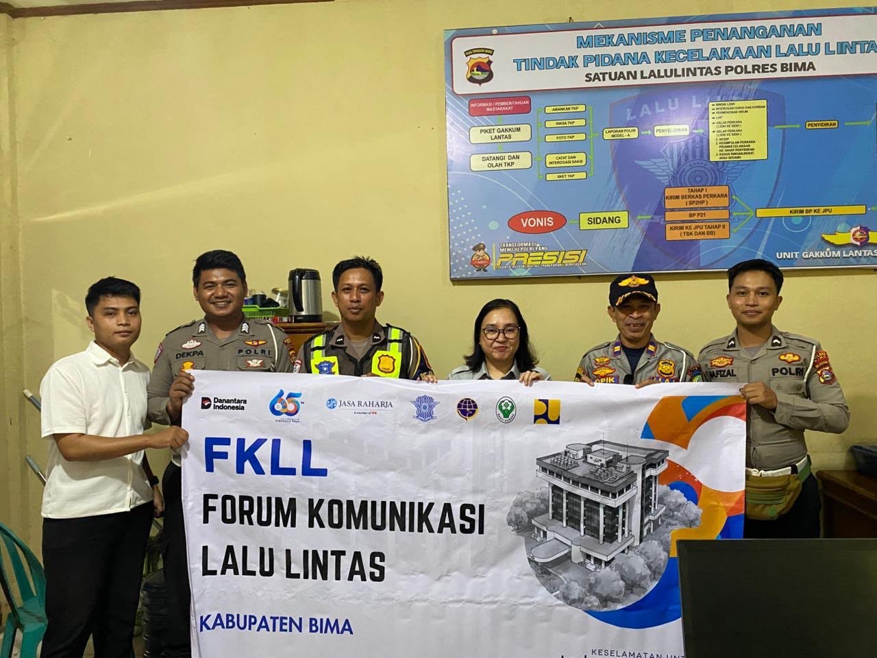 Jasa Raharja Cabang Bima Perkuat Koordinasi Keselamatan Melalui FKLLAJ