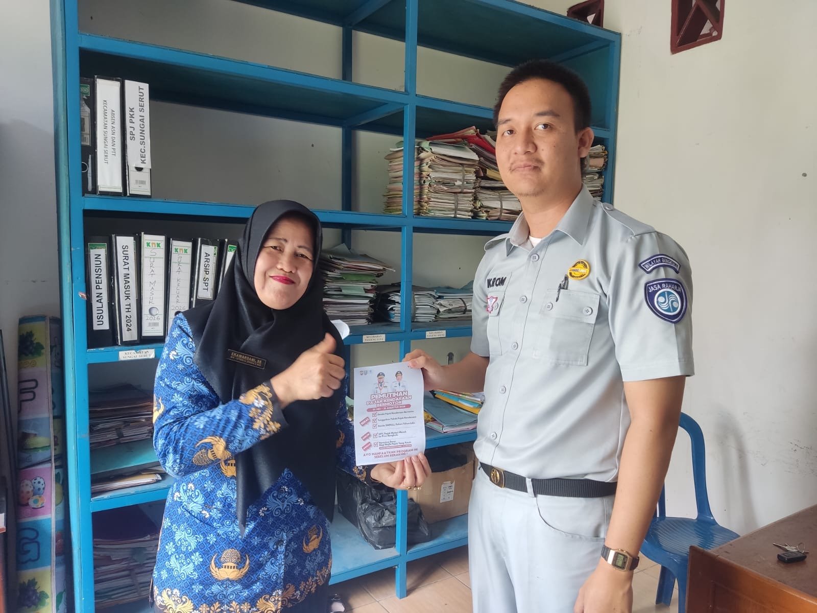 Tingkatkan Kesadaran Pajak Kendaraan, Jasa Raharja Gencarkan Sosialisasi di Kecamatan Sungai Serut