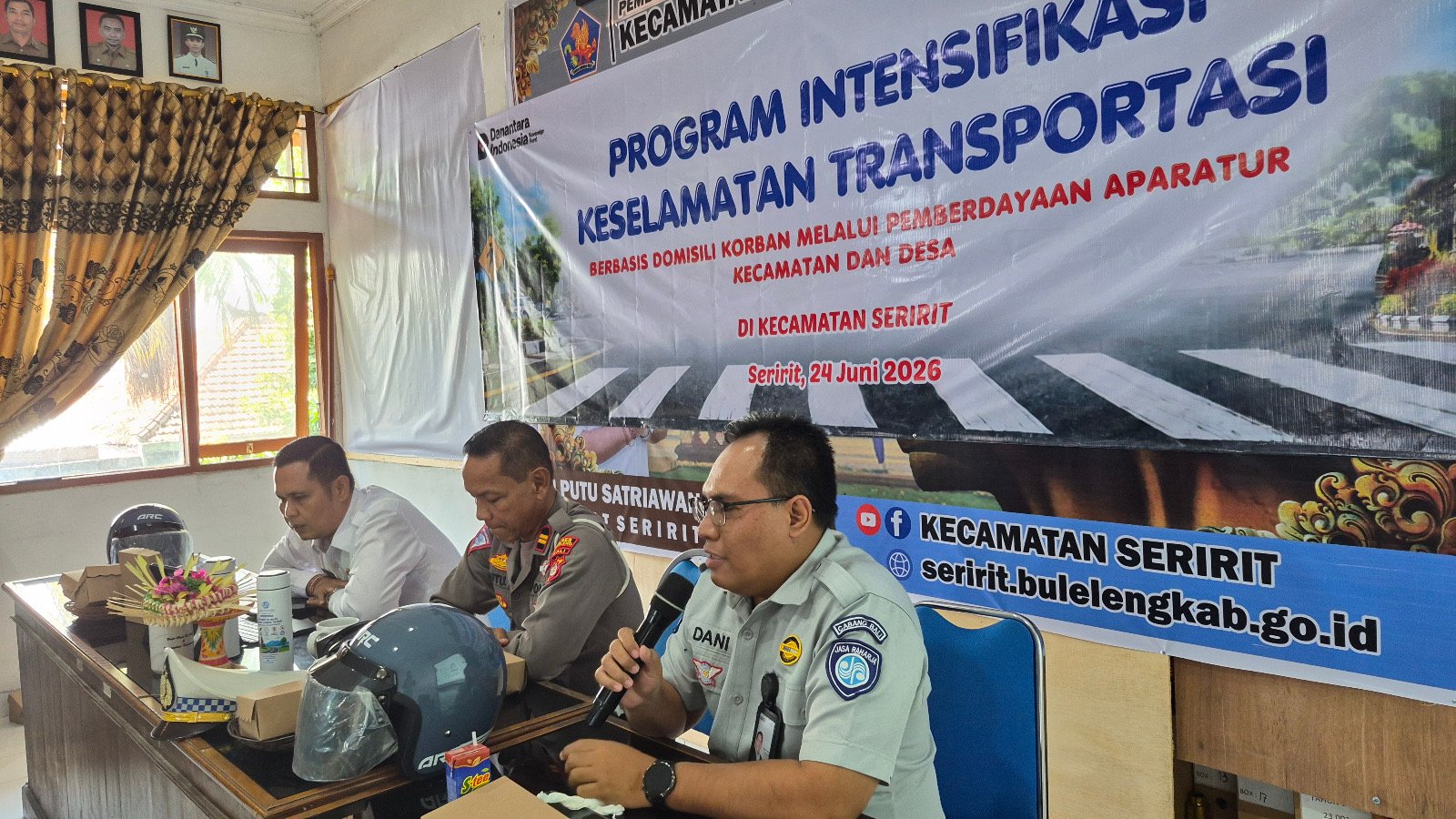 Jasa Raharja Singaraja Sosialisasikan Program Intensifikasi Keselamatan Transportasi di Kecamatan Seririt