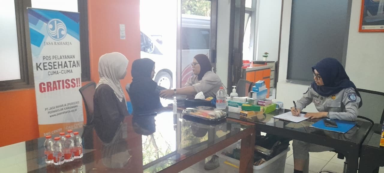 Jasa Raharja Karawang Gelar MUKL Di PT Berlio Anugerah Putra, Wujudkan Keselamatan Berkendara Melalui Pemeriksaan Kesehatan Gratis