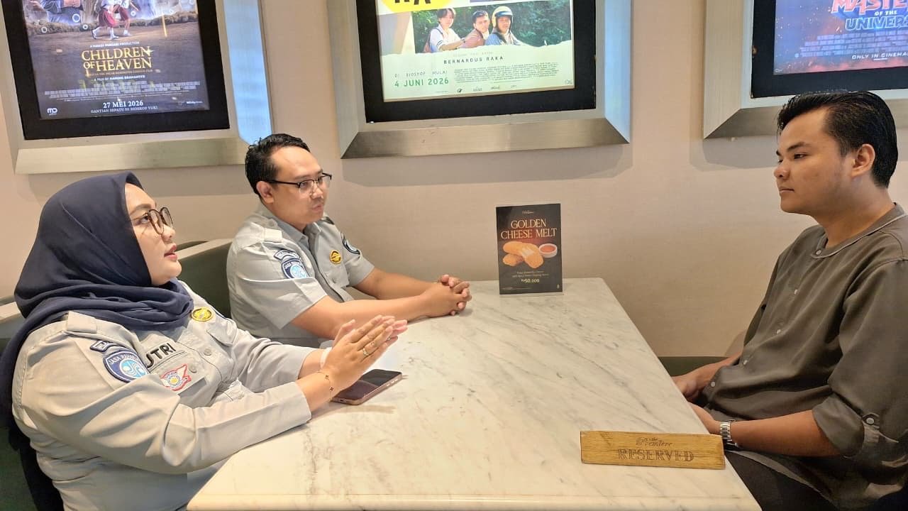 Wujud Negara hadir, Jasa Raharja Cabang Cirebon Sosialisasikan Gebyar Apresiasi Wajib Pajak Di Cinema XXI CSB Kota Cirebon