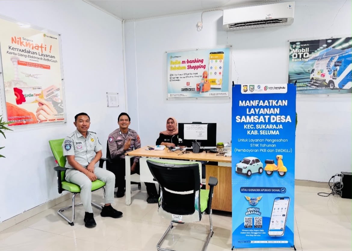 Jasa Raharja Seluma Ajak Masyarakat Manfaatkan Layanan Samsat Desa di Sukaraja untuk Bayar Pajak Kendaraan