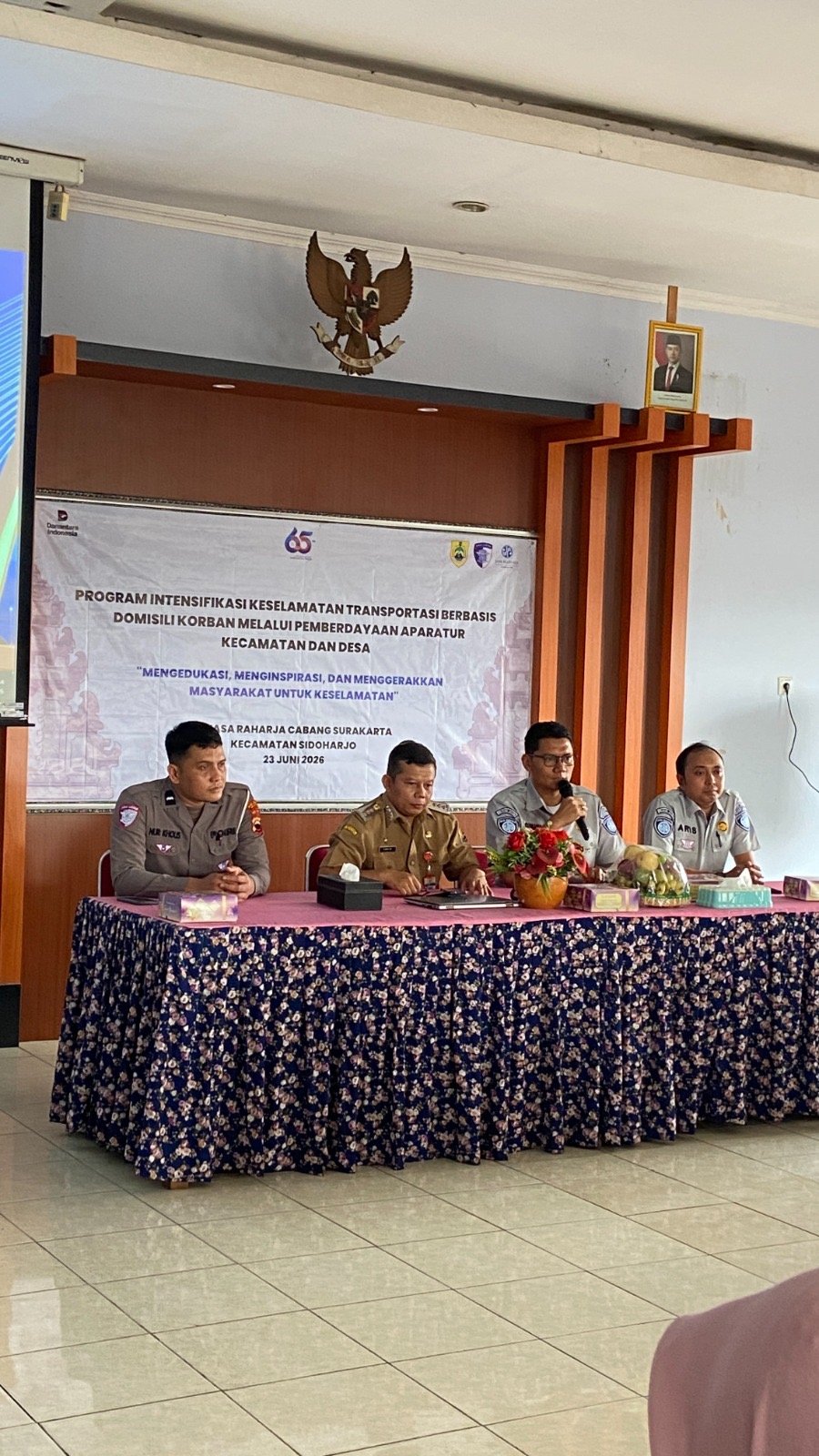 Jasa Raharja Cabang Surakarta Gelar Kampanye Keselamatan di Kecamatan Sidoharjo untuk Menekan Angka Kecelakaan Lalu Lintas di Kabupaten Sragen