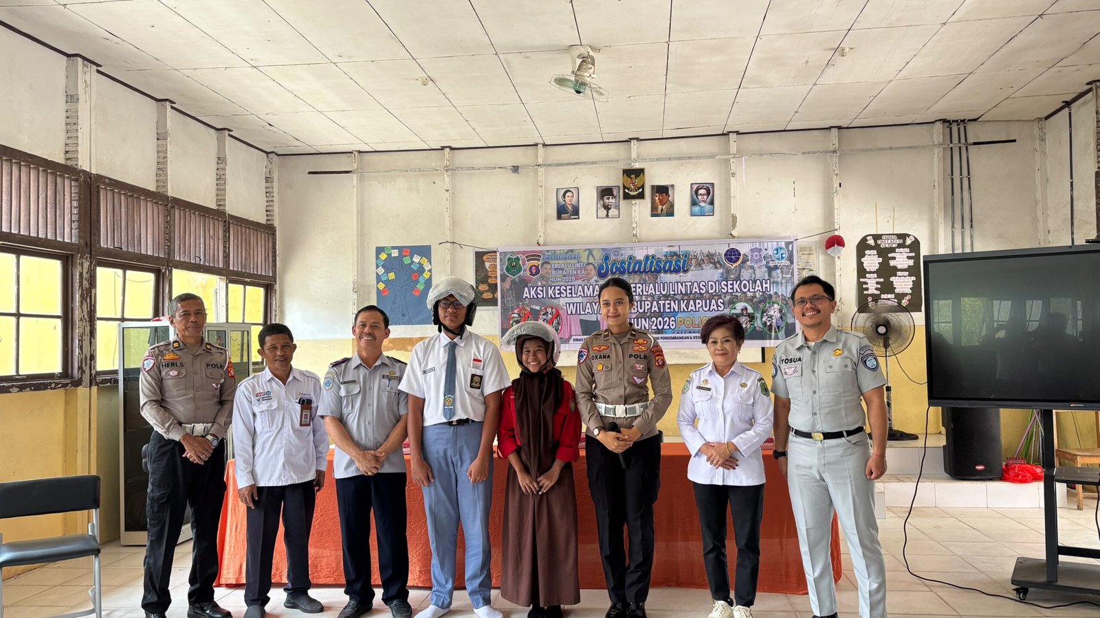 Jasa Raharja Kalteng Bersama Mitra Gelar Safety Campaign di SMK Negeri 1 Kapuas untuk Tingkatkan Kesadaran Keselamatan Berlalu Lintas