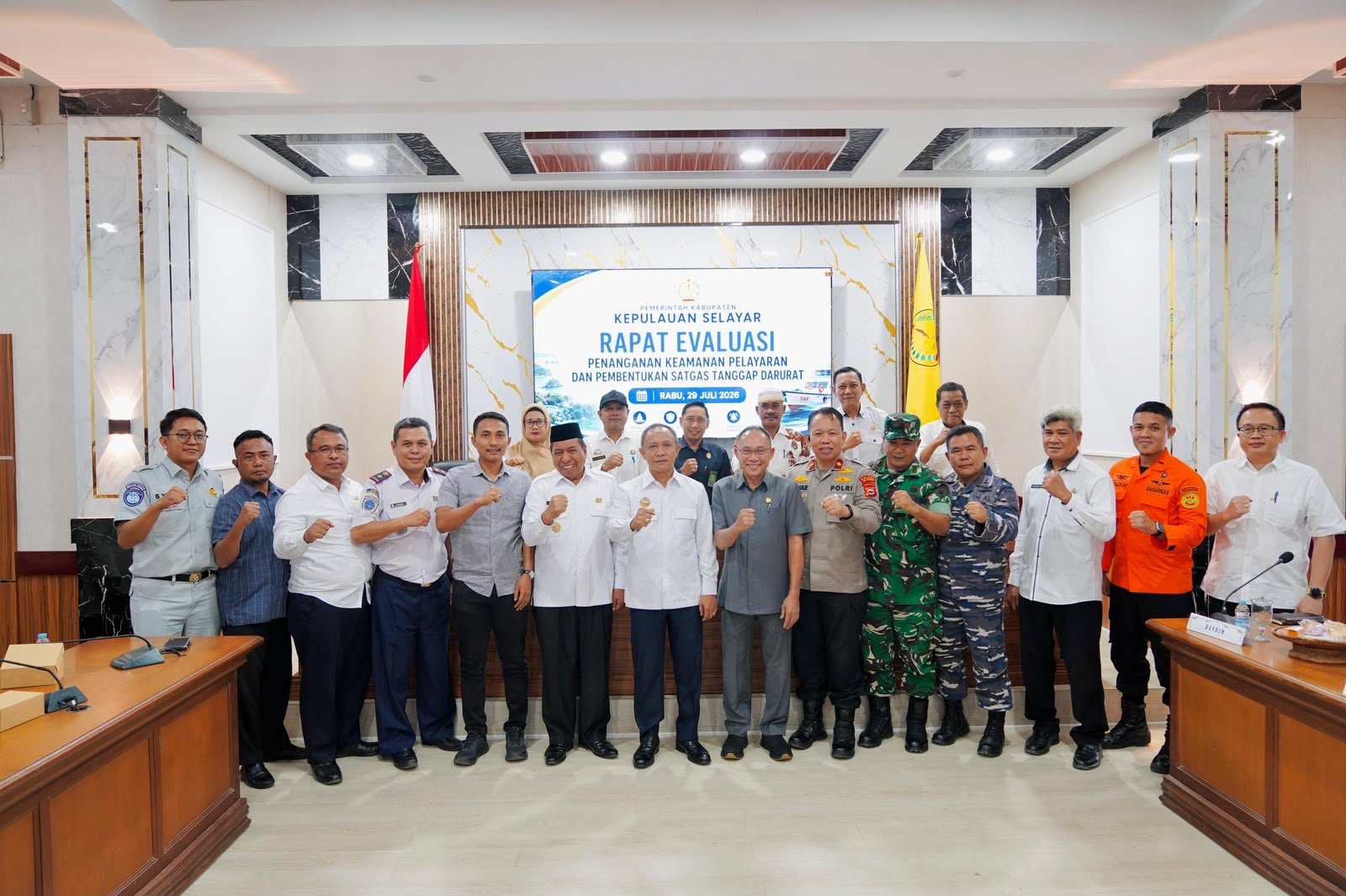 Jasa Raharja Hadiri Rapat Evaluasi Keamanan Pelayaran dan Inisiasi Satgas Tanggap Darurat di Kepulauan Selayar