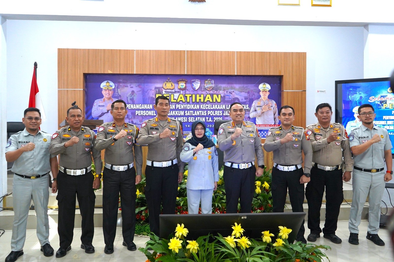 Kakanwil Jasa Raharja Sulsel Hadiri Pembukaan Pelatihan TPTKP Ditlantas Polda Sulsel, Perkuat Sinergi Penanganan Laka Lantas
