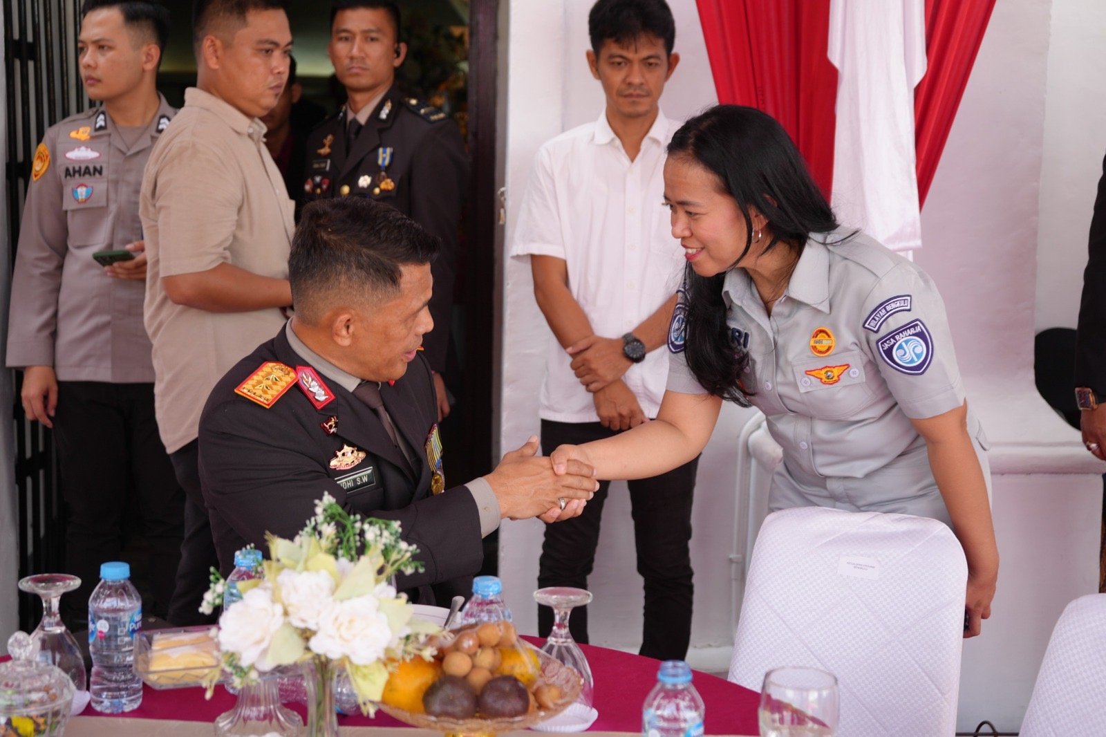 Kepala Kantor Wilayah Jasa Raharja Bengkulu Hadiri Upacara Peringatan Hari Bhayangkara ke-80 di Benteng Marlborough