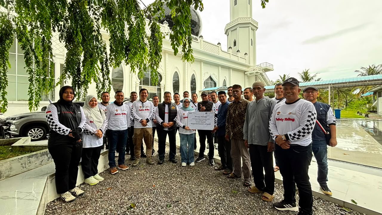 Jasa Raharja Aceh Perkuat Sinergi Keselamatan Berlalu Lintas Melalui Safety Riding dan Bakti Sosial