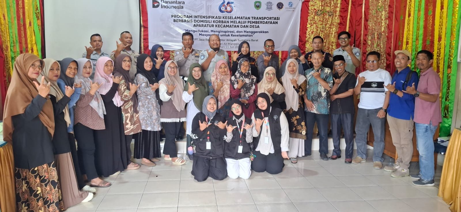 PT Jasa Raharja (Persero) Wilayah Sumatera Barat Gelar Program Intensifikasi Keselamatan Transportasi Berbasis Domisili Korban di Nagari Air Manggis