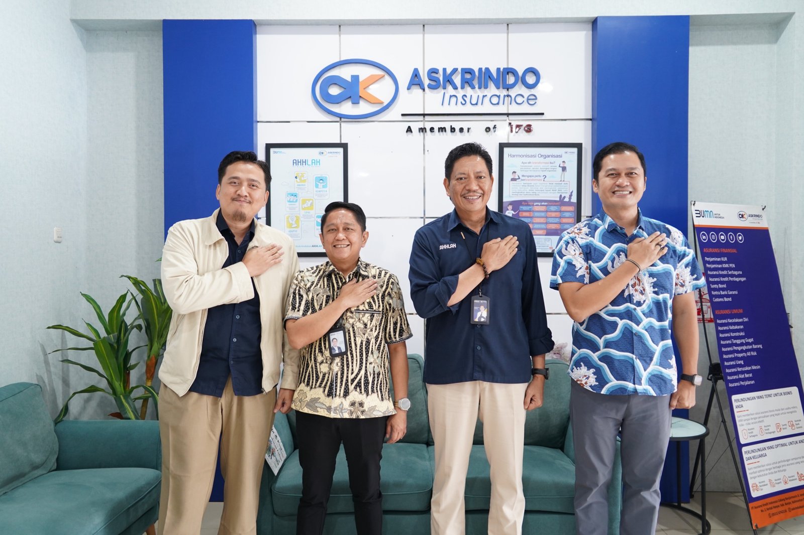 Perkuat Sinergi Berkelanjutan, Jasa Raharja Kalsel dan Askrindo Tingkatkan Kualitas Pelayanan