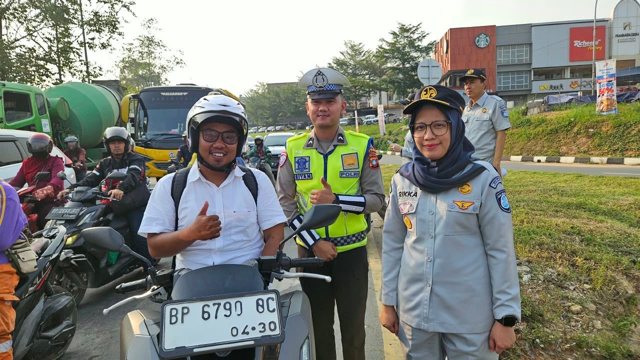 Jasfren Peduli Keselamatan, Jasa Raharja Kepri Sapa Masyarakat Batam di Hari Pelanggan Nasional