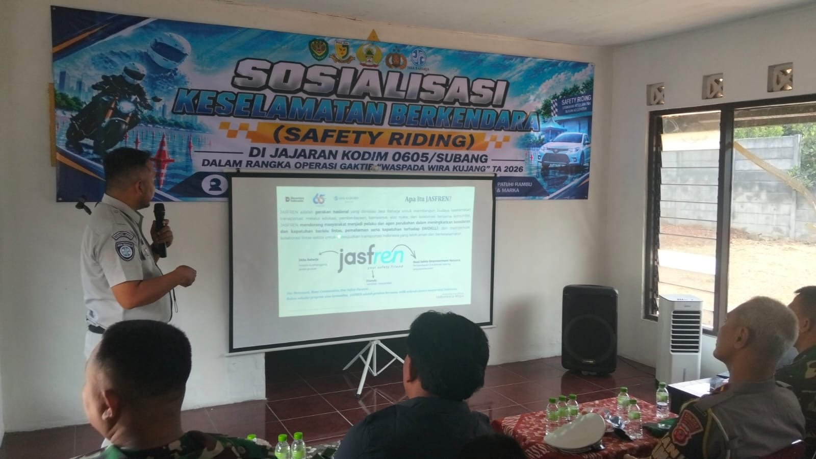 Tingkatkan Keselamatan Berkendara, Prajurit Kodim 0605Subang Ikuti Edukasi Safety Riding